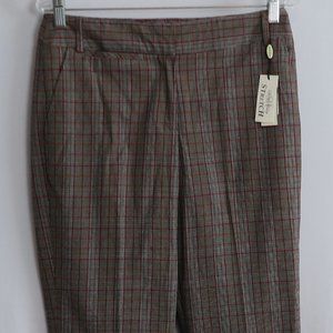 NWT SPORT HALEY Multi-Color Plaid Stretch Comfort Pants Size 6 MSRP $99